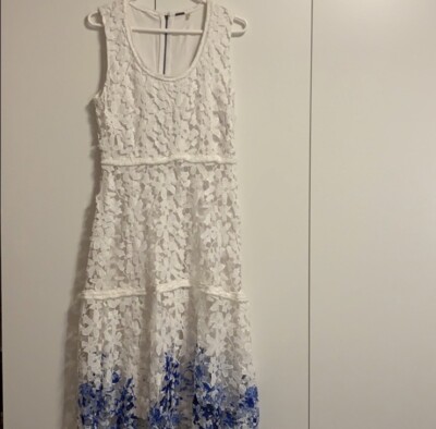 elie tahari white lace dress Elie Tahari Lace Maxi Dress