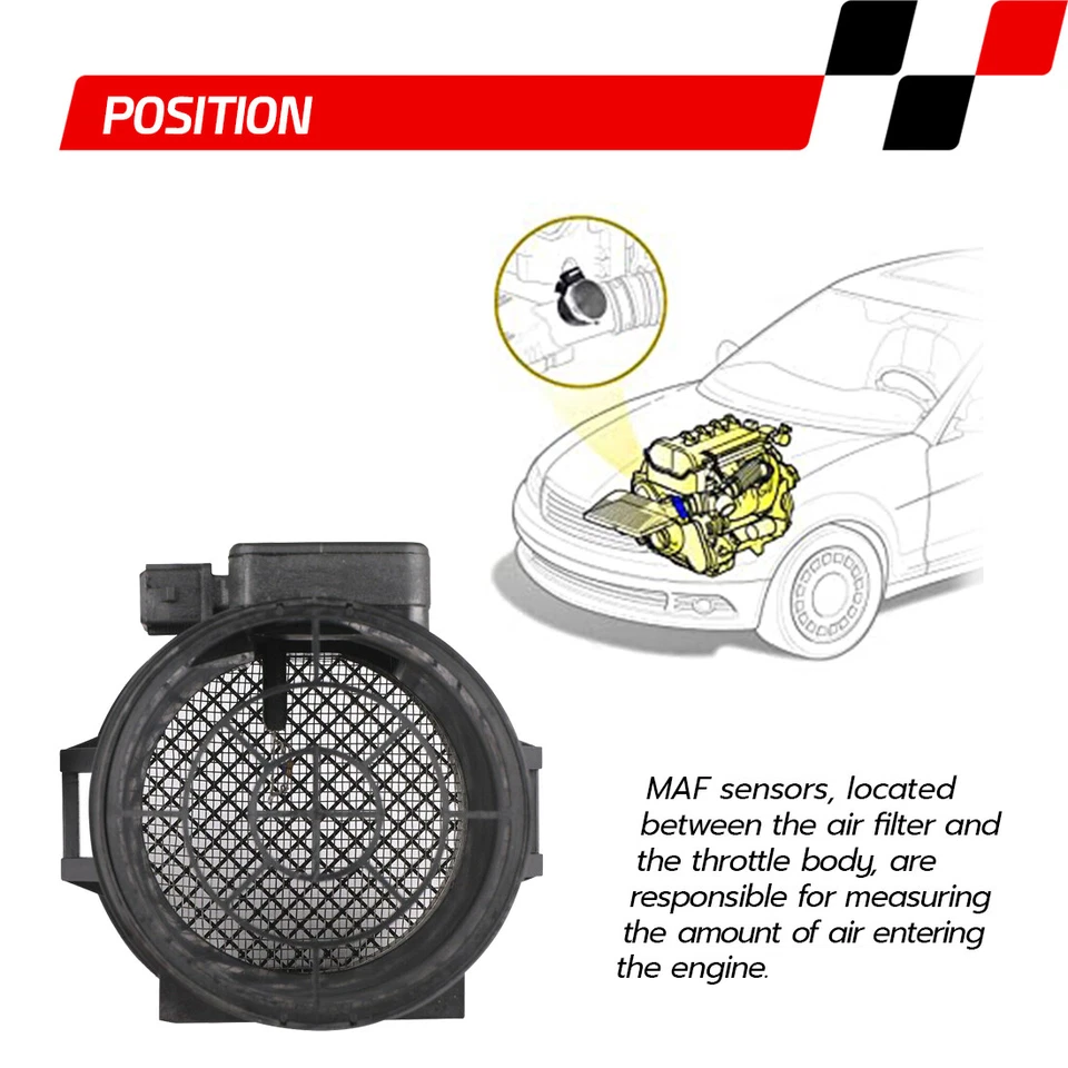 Sensor de flujo de masa de aire para BMW 323Ci 325Ci 328Ci 525i 528iZ3 Land Rover Freelander Foto 4 de 4