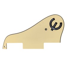 Guitar Parts For US Epiphone ES 339 Guitar Pickguard  Logo, 3Ply Cream Yellow