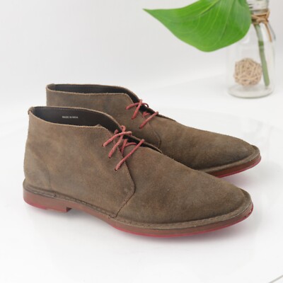 Cole Haan Mens Paul Chukka Boot Size 9 Brown Distressed  display picture 1