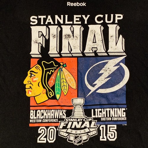 Majestic Mens NHL Chicago Blackhawks Black Short Sleeve Tshirt Tee Sz XL XLarge - Picture 2 of 5