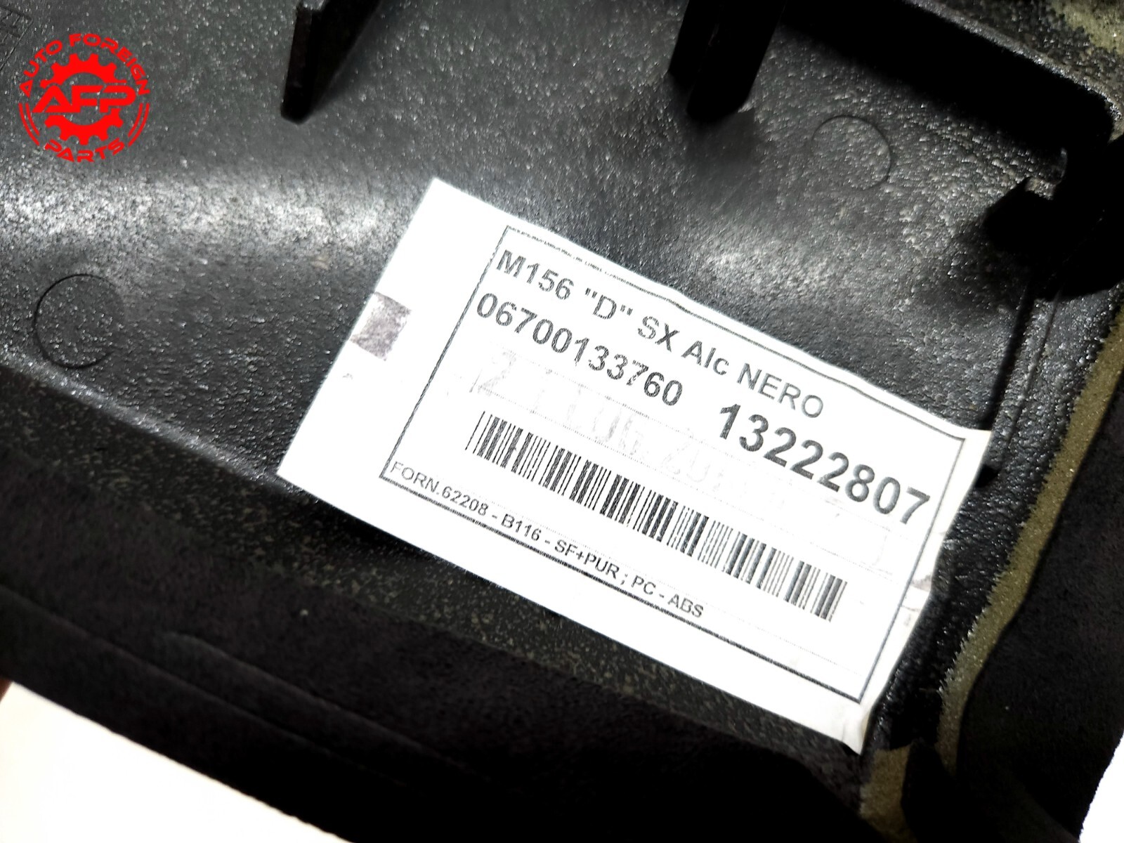 ⭐ 14-21 Maserati Quattroporte Rear Left Suede C Pillar Cover Trim Black Oem