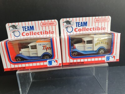 MATCHBOX MLB-90-06/08 DETROIT TIGERS + M BREWERS x 2 FACTORY SEALED BOXED