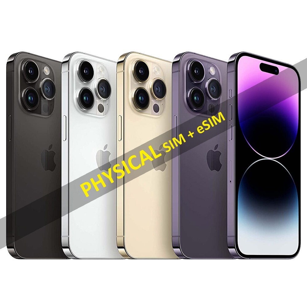 Apple iPhone 14 Pro Max 128GB Unlocked All Colors Excellent with Physical SIM Tray