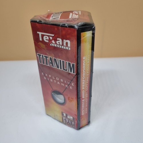 Rare Texan Classics Titanium Explosive Distance X12 Golf Balls Vintage - Picture 3 of 6