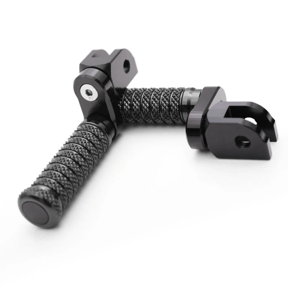 Clavijas delanteras ajustables negras M-GRIP 25 mm para Kawasaki Ninja 250R 08-12 11 10 Foto 4 de 4