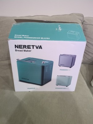 Neretva Bread Maker Machine , 20-In-1 2LB Automatic Breadmaker PE8866SU Silver