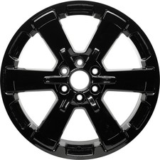 22x9 6 Spoke Refurbished Aluminum Wheel Painted Gloss Black 560-05662