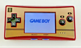 Nintendo Game Boy Micro Famicom Version Mario 20th Box Manual AC Adapter Pouch