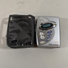 Vintage Sony Walkman Case WM-FX467 TV/AM/FM Cassette For Parts/ POWERS ON