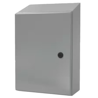 Wiegmann N412121206cst 1/4 Turn Latch Electrical Enclosures, 12 In H, 6 In D,