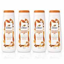 Dove Cinnamon Pumpkin Pie Nourishing Body Wash 20 oz Limited Edition 4 Pack