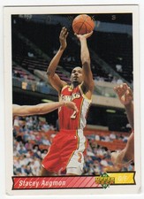 1992/93 NEW Number 91 STACEY AUGMON NBA BASKETBALL CARD Figure