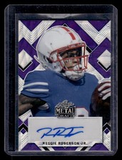 2022 Metal Draft #PA-RR1 Reggie Roberson Jr. Portrait Auto Crystal Blue #/20