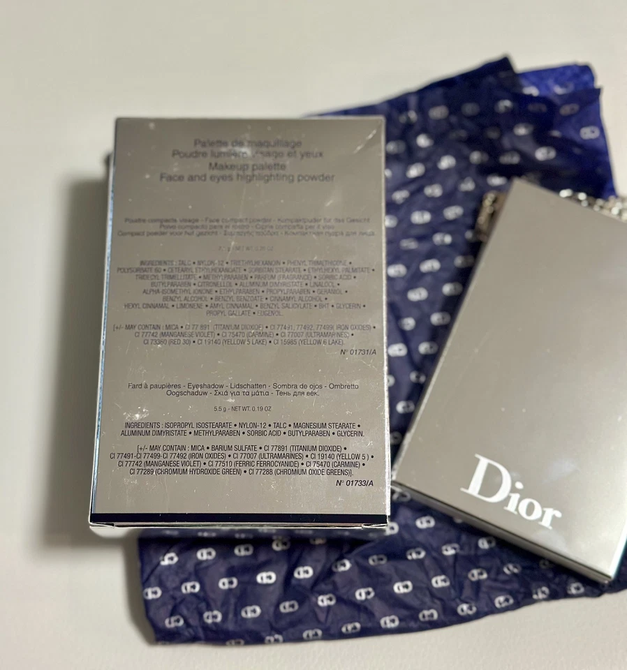 Dior Glam Face & Eyes Highlighting Powder # 001 IRIDESCENT SATIN Limited Edition - Image 4 of 4