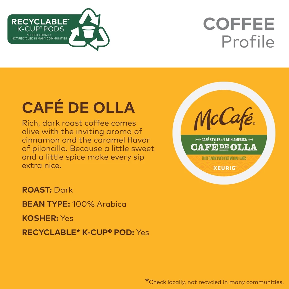 McCafé Café Styles of Latin America Café de Olla, Coffee K-Cups, 60 Count - Image 2 of 4