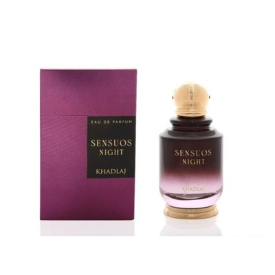 Khadlaj Sensuous Night Eau de Parfum Spray for Unisex, 3.4 Ounce