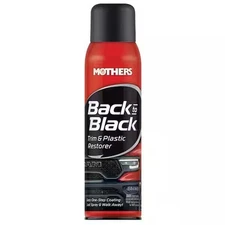Mothers Back-to-Black Trim & Plastic Restorer Aerosol Spray 1 Step Coating 10 oz