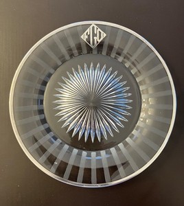 Antique Hawkes  silver overlay  plates, salad or dessert, 10 plates !