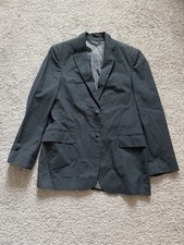 Express Design Studio Blazer Mens 38S Black Two Button Sport Coat