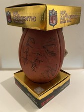 Official NFL &lsquo;The Duke&rsquo; game ball signed by DEF LEPPARD