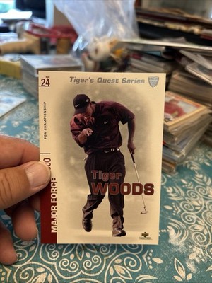 Tiger Woods 2002 Upper Deck Tiger's Quest Series Insert PGA Championship #24