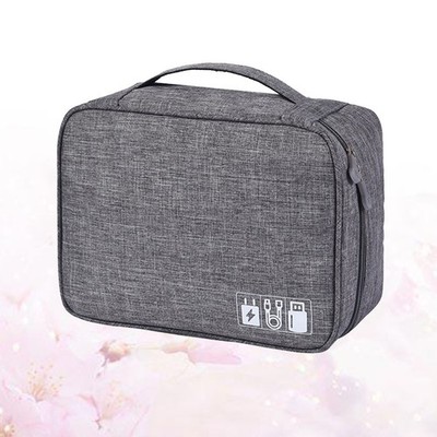 Polyester Travel Storage Carrying Case For Power Bank Data Cable U Disk