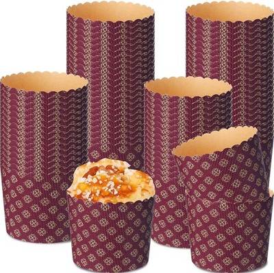 48 Pcs Easter Bread , Corrted Paper Baking s, Round