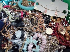 2KG Costume Jewellery Bundle Creative Crafting New & Used Mixed