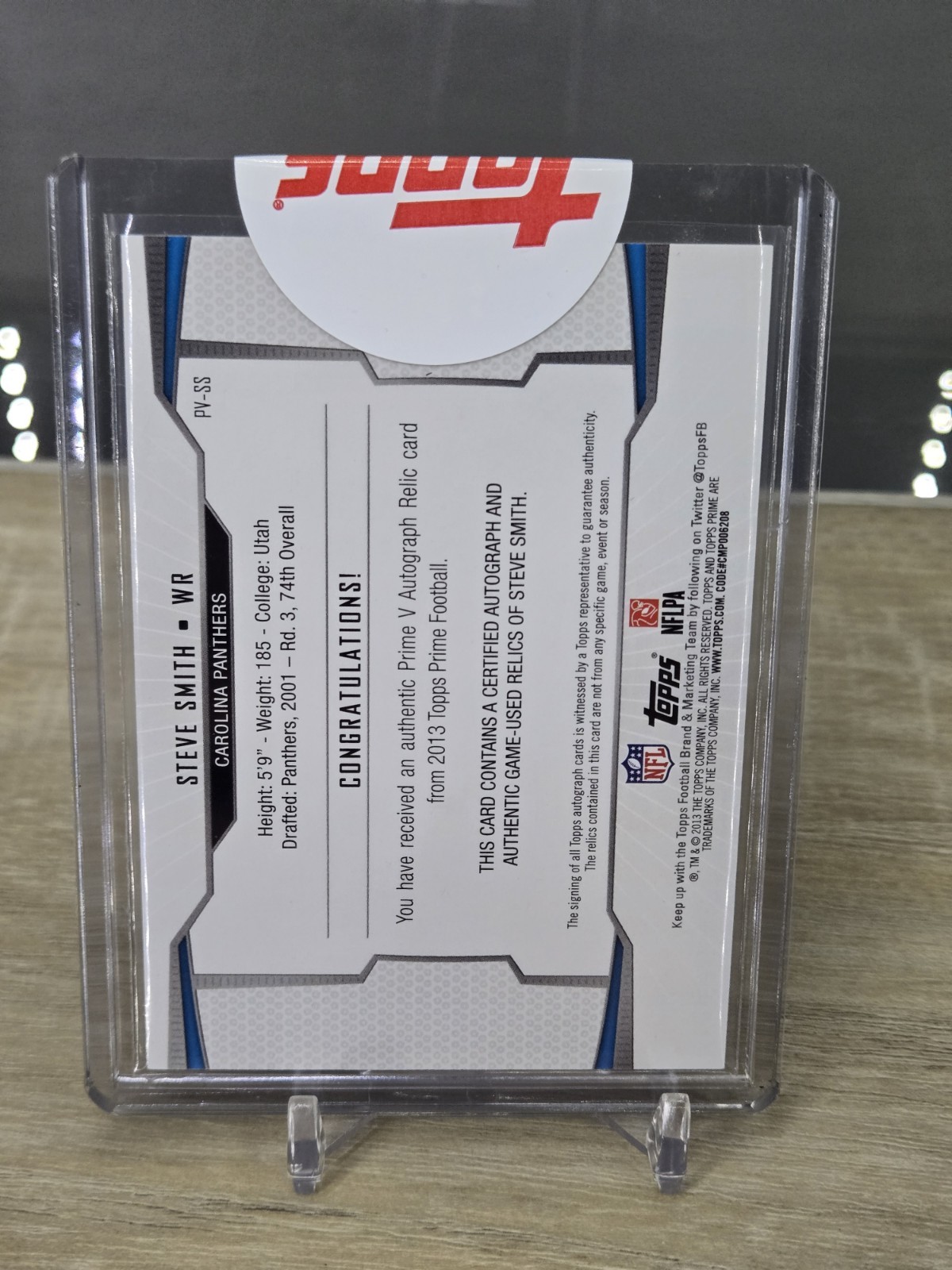 🔥 2014 Topps Prime Steve Smith Auto Quad Game Used /200 Sealed view 4