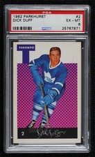 1962-63 Parkhurst Dick Duff #2 PSA 6 HOF ie7