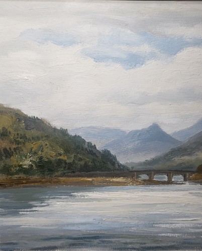 Robert Egginton Eilean Donan Castle Oil on Board 80x40cm Framed - Picture 4 of 24