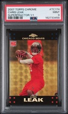 2007 Topps Chrome #TC174 Chris Leak Superfractor Rookie Card RC 1/1 PSA 9 Gators. rookie card picture