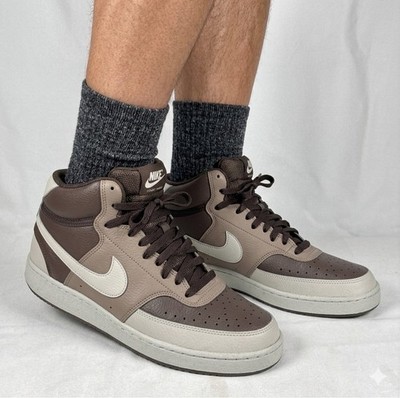 Nike Court Vision Next Nature Mid Baroque Brown Mink Brown SIZE 10