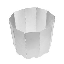 Foldable Round Aluminum Heat Reflector Shield Portable Propane Stove Windscreen