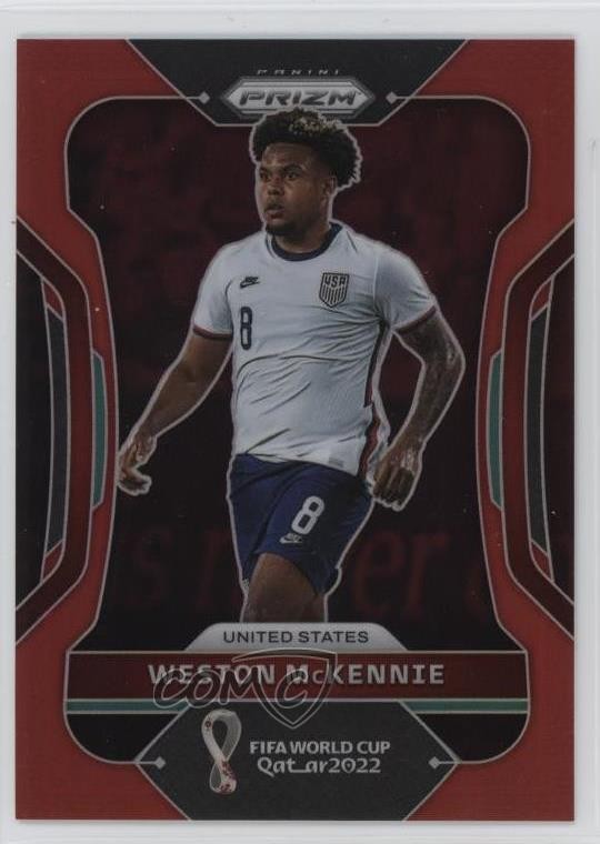 2022 Panini Prizm World Cup Qatar Red Prizm 342/399 Weston McKennie #209 12wc