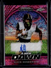 2025 Leaf Football Nation - A New Dawn Auto Sparkles Pink Alvin Henderson 2/6