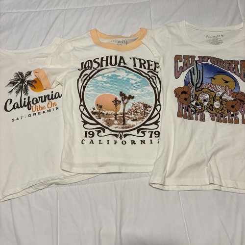California T Shirt Lot Of 3 Small XSmall Short Sleeve Death Valley Joshua Tree - Picture 1 of 7
