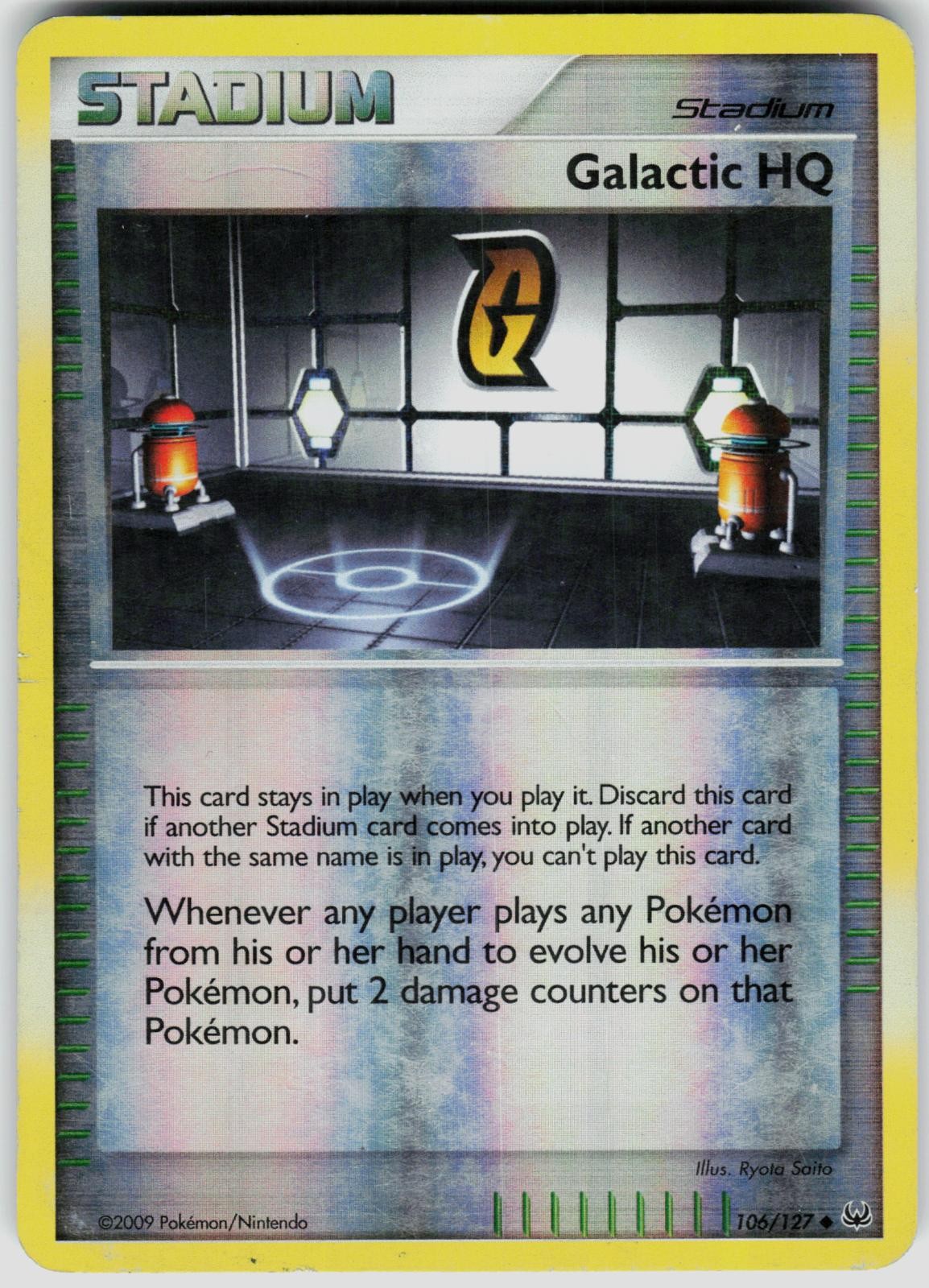 Galactic HQ 106/127 Uncommon Platinum Pokemon Reverse Holo Moderately Played
