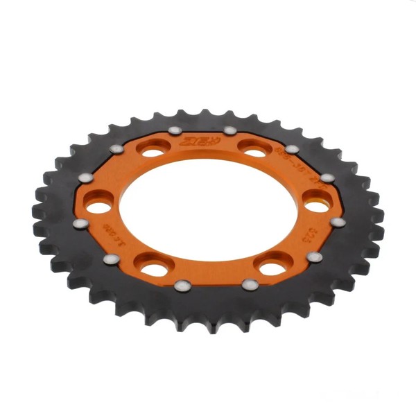 Kettenrad Alu Orange 38-ZäHne 525-Teilung FüR KTM Supermoto 950 LC8 2006-2008-image
