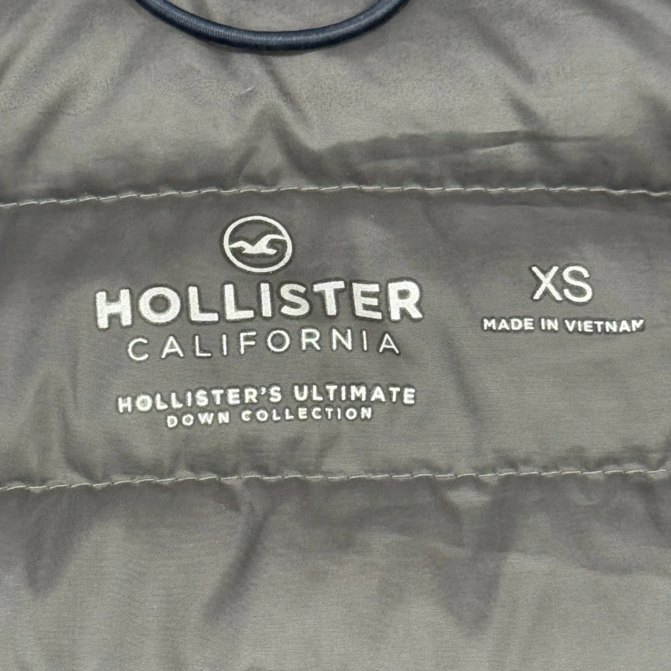 Jaqueta Hollister Blue Puffer leve tamanho XS Ultimate Down Collection - Imagem 3 de 4
