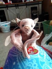 Ty Batty Beanie Babies Retired 1996 Brown Plush with Tags