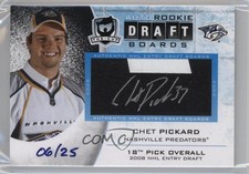 2012-13 Upper Deck The Cup Rookie Draft Boards 6/25 Chet Pickard #DB-CP Auto 0c3