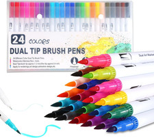 Dual Filzstifte Set: 24 Farben, Für Erwachse...