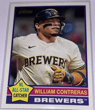 Topps 2025 Heritage William Contreras #300 NL All-Star Catcher Variation Brewers