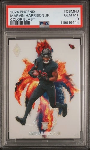 2024 PANINI PHOENIX COLOR BLAST #CBMHJ MARVIN HARRISON JR. ROOKIE RC PSA 10