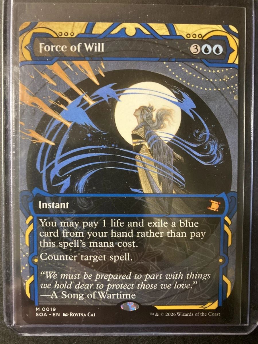 Force of Will Near Mint or Better Individual Trading Card Games