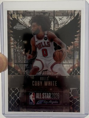 2025-26 Topps Chrome Cactus Jack All-Star Coby White Black /10 Bulls 49