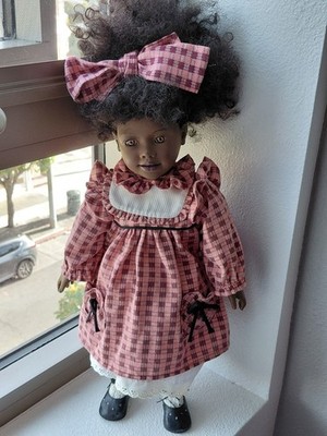 Vintage 1996 Heidi Ott 18'' AA African American Girl Doll Faithful Friends ELLIE