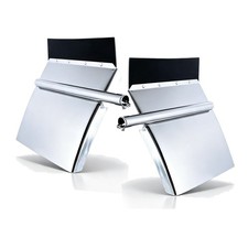 Stainless Steel Quarter Fenders For Semi Trucks 24x24 W Mounting Hardware 2